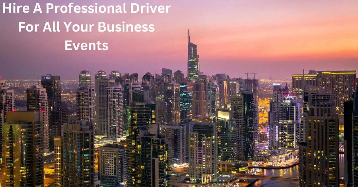 Reasons To Hire A Professional Driver For All Your Business Events